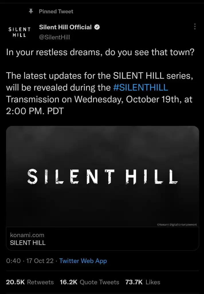 اعلامیه نسخه جدید بازی ترسناک Silent Hill