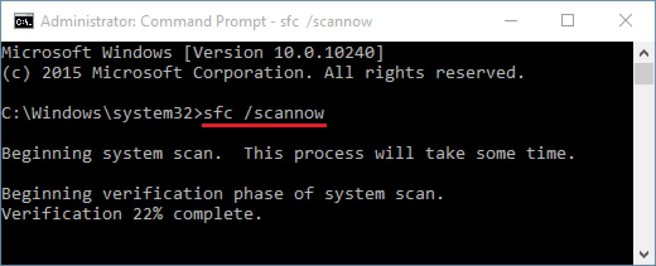 SFC/Scan ویندوز