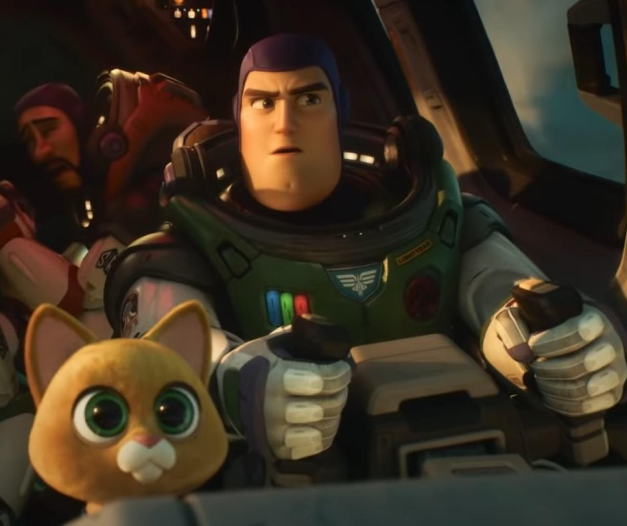 buzz lightyear and his cat
