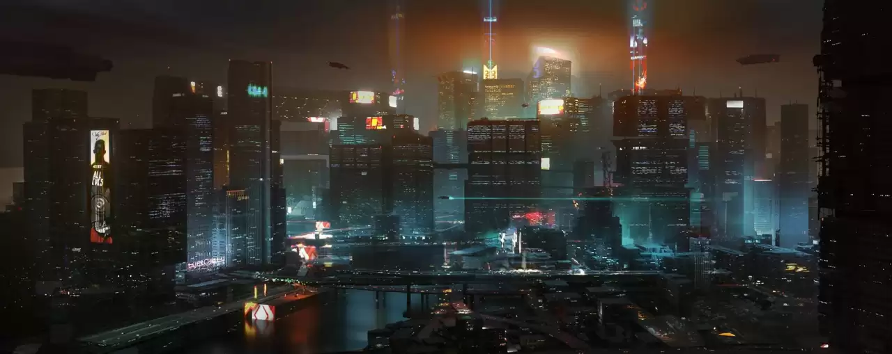 Night city شهر بازی Cyberpunk 2077